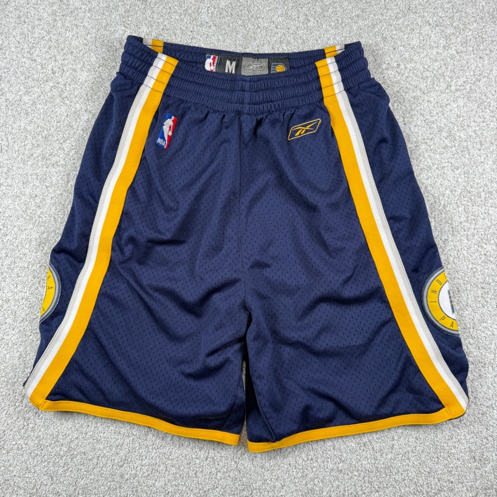 Reebok Basketball Shorts Men M Blue Indiana Pacers NBA Team Apparel